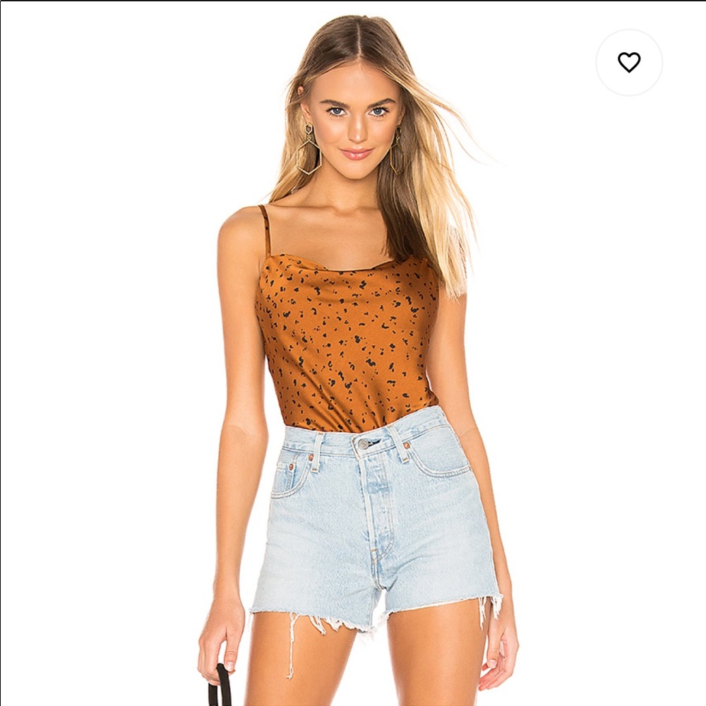 Cowl Neck Cami in Bronze Dot by J.O.A